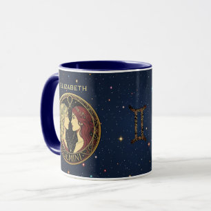 Caneca Símbolo Zodiacal Gêmeos para Mulheres