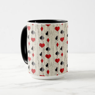 Caneca Símbolos de Cartas de Poker