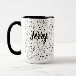 Caneca Símbolos Musicais Personalizados