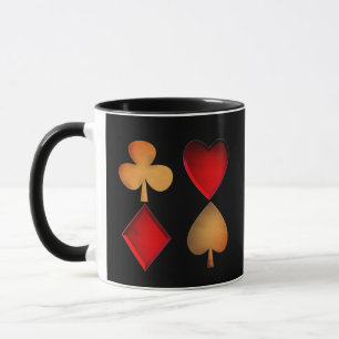 Caneca símbolos para jogos de cartões,personalizados
