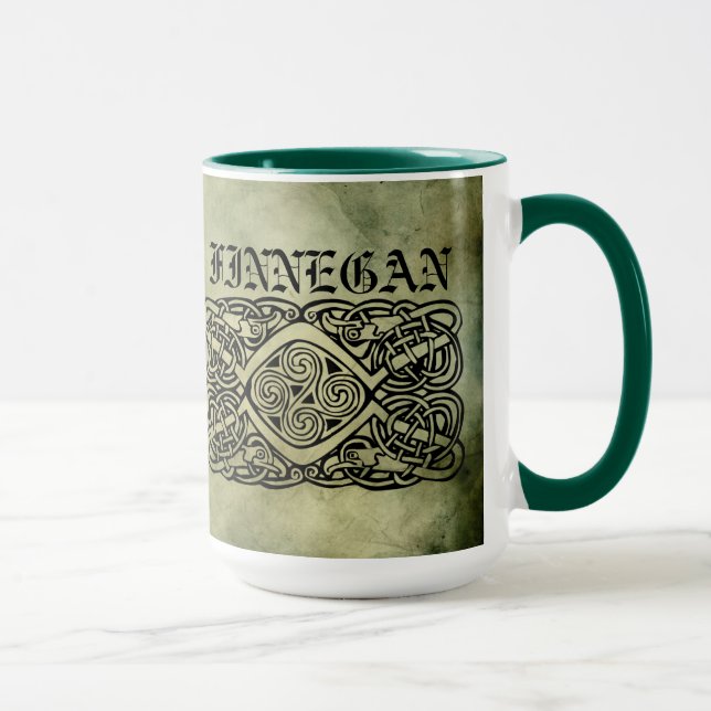 Caneca símbolos sagrados do sobrenome irlandês celta (Direita)