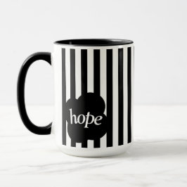 Caneca Simple black and white scripture Two-Tone mug