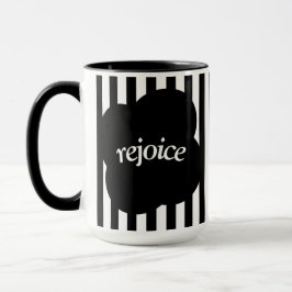 Caneca Simple black and white scripture Two-Tone mug