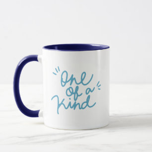 Caneca Simples Alegre Única Pele Macia Azul Turquesa