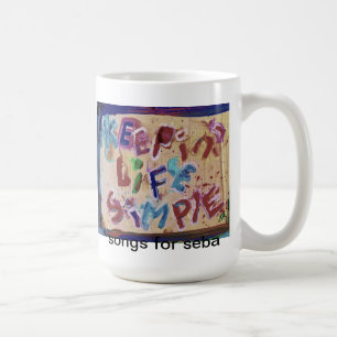 caneca simples da vida do keepin