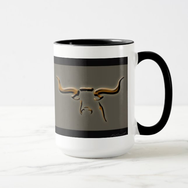 Caneca simples de Longhorn (Direita)
