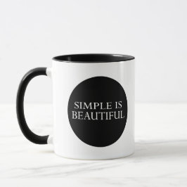Caneca simples é bonito