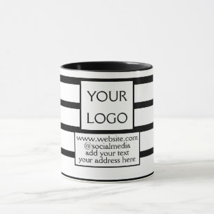 Caneca simples minimal adicione seu logotipo/design aqui