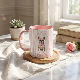 Caneca Simples Moderna com Nome e Foto do Animal d
