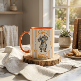 Caneca Simples Moderna com Nome e Foto do Pet