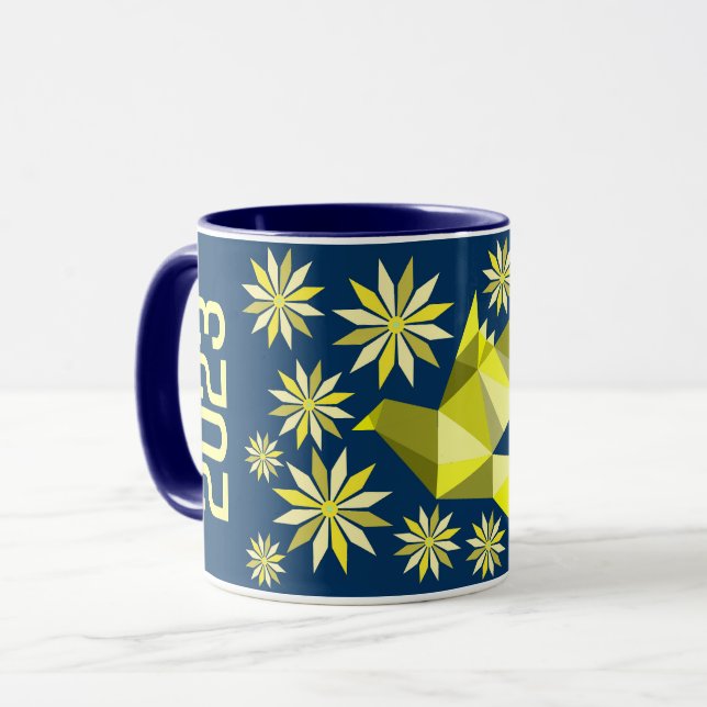 CANECA SIMPLES PÁSSARO ANO NOVO COMO PRESENTE PARA (Frente Esquerda)