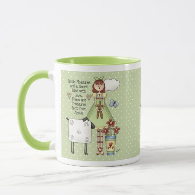 Caneca Simples Prazeres Farmhouse Annie Doll Mug (Esquerda)