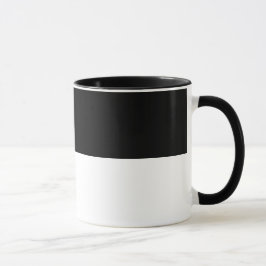 Caneca Simples preto e branco minimalista