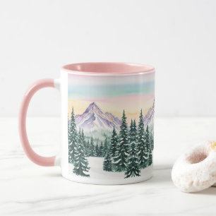 Caneca simples rosa Pinheira Moderna Pinheira Pinheira Au