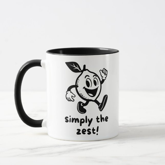 Caneca Simplesmente O Zeste Divertido Trocadilho de Limão (Esquerda)