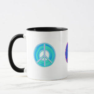 Caneca Sinais de paz coloridos
