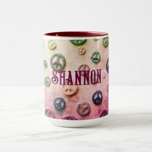 Caneca Sinais de Paz Nome Personalizado