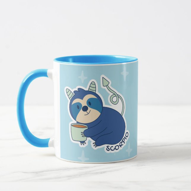 CANECA SINAIS ZODIÁTICOS COM ALTURAS E SCORPIO DE CAFÉ (Esquerda)