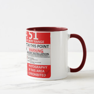 Caneca Sinal da área 51