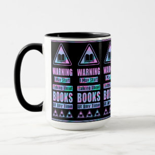 Caneca Sinal de Alerta dos Amantes do Livro Pérola