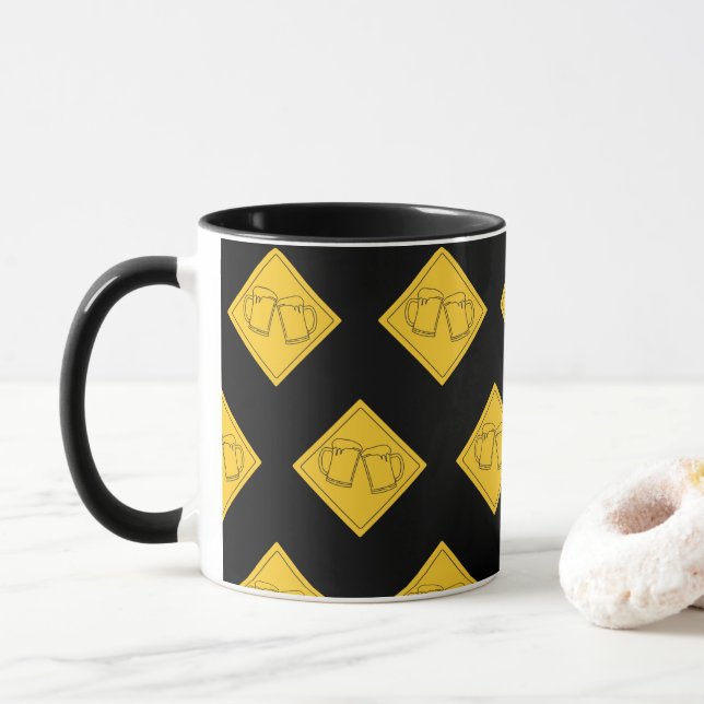 Caneca Sinal de Amantes de Cerveja (Com Donut)