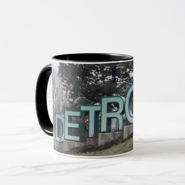 Caneca Sinal de Detroit (Frente Esquerda)