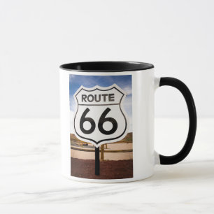 Caneca Sinal de estrada da rota 66, arizona