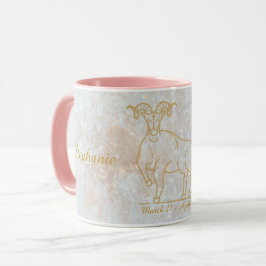 Caneca Sinal de Estrela Zodiac - Letra Monográfica Glitor