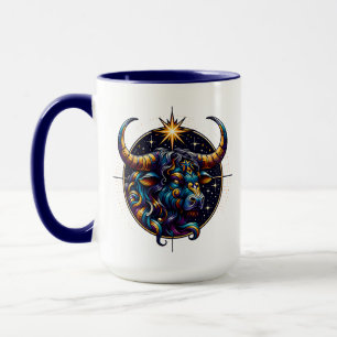 Caneca Sinal de Horoscópio Taurus Zodiac Astrologia