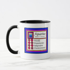 Caneca Sinal de Nascimento Aquarius Mug