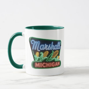 Caneca Sinal de Neon Corn do Marechal Michigan