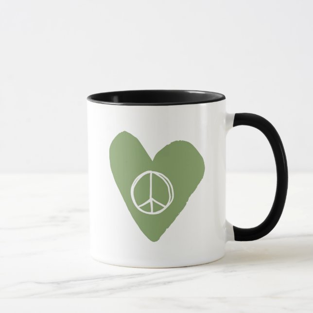 Caneca Sinal de Paz Coração (Direita)