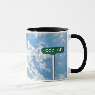 Caneca Sinal de rua conhecido personalizado da estrada no