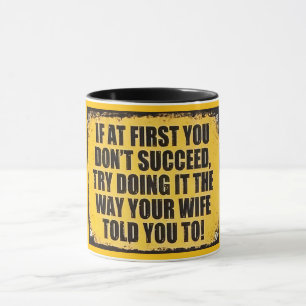 Caneca Sinal de sucesso divertido e atrevido