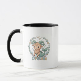 Caneca Sinal do Zodíaco Capricórnio Kawaii Fofo
