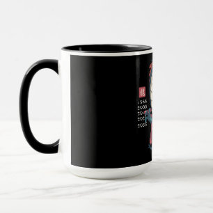 Caneca Sinal do Zodíaco Leste Dragão Chinês