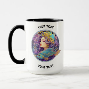 CANECA SINAL ZODIAC DE PEIXES PERSONALIZADOS