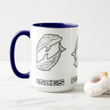 Sinal Zodiac Mug:Peixes