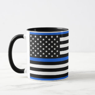 Caneca Sinalizador Americano Thin Blue Line