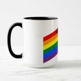 Caneca Sinalizador Arco-Íris do Orgulho LGBTQ+ com Canuta