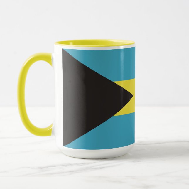 Caneca Sinalizador Bahamas de Nome Personalizado (Esquerda)