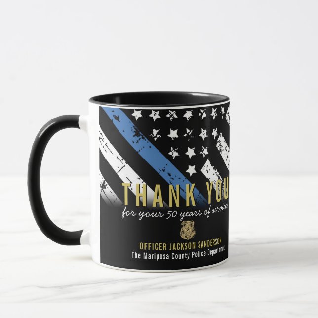 Caneca Sinalizador de Polícia de Reforma Policial (Esquerda)