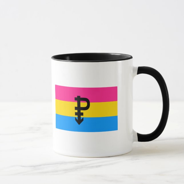 Caneca Sinalizador do Orgulho Pansexual (Direita)