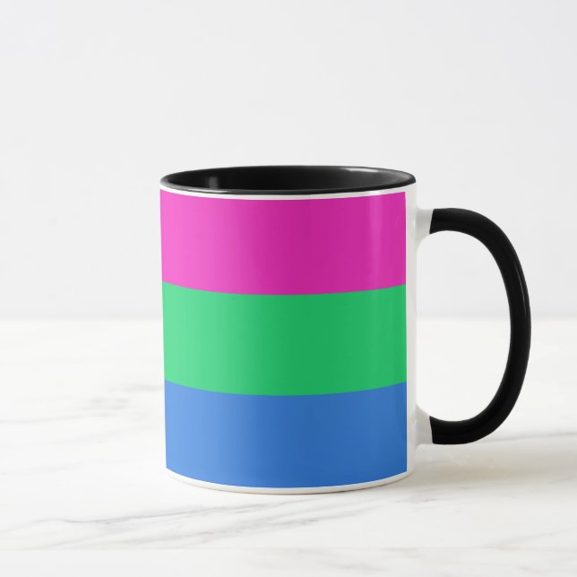 Caneca Sinalizador do Orgulho Polisexual (Direita)