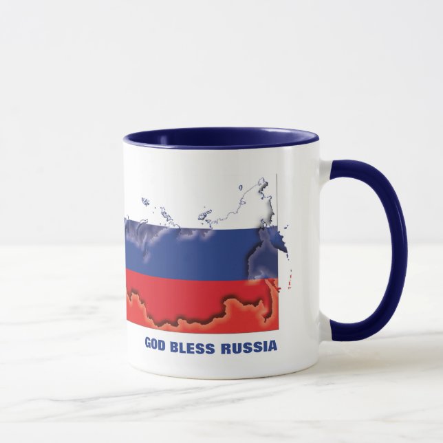 Caneca Sinalizador RÚSSIA do DEUS ABENÇOE Personalizado (Direita)