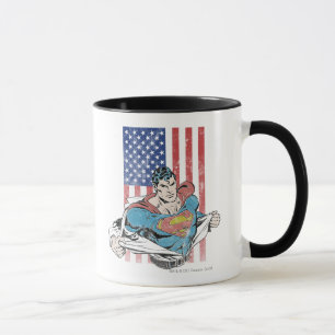 Caneca Sinalizador Super-Homem e EUA