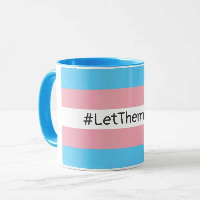 Caneca Sinalizador Trans #LetThemPlay (Frente Esquerda)