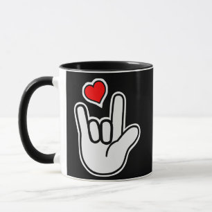 Caneca Sinalizar Idioma Que Eu Te Amo