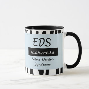 Caneca Síndrome de Ehlers-Danlos Consciência EDS Café Mug
