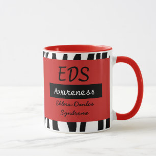 Caneca Síndrome de Ehlers-Danlos Consciência EDS Café Mug